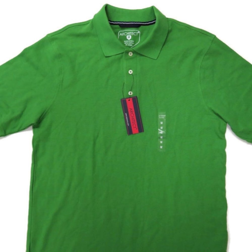 Architect Mens Golf / Polo Shirt Medium‎ Green